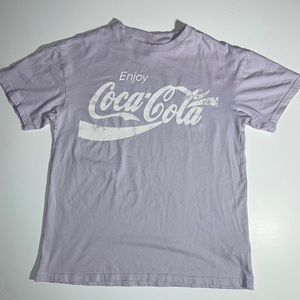 Coca Cola H&M T Shirt Adult Small Pink White Womens Men’s Soda Pop Enjoy